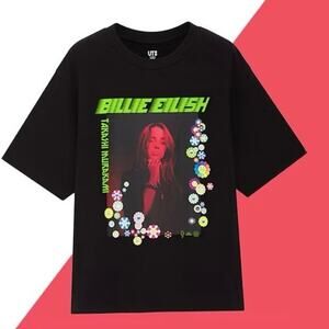 Billie Eillish TAKASHI MURAKAMI White T-shirts for Women